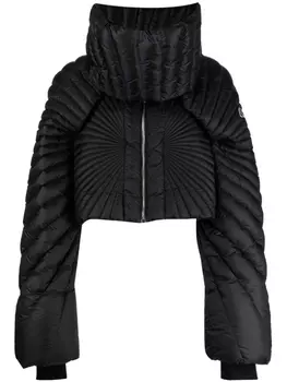 Moncler Radiance convertible padded down-filled jacket, черный
