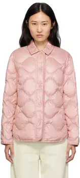 Moncler Розовый стеганый пуховик