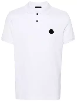 Moncler рубашка поло с логотипом, белый