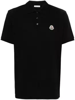 Moncler рубашка поло с логотипом, синий
