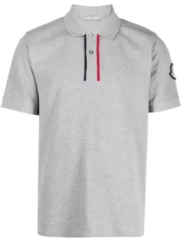 Moncler рубашка поло Tricolour, серый