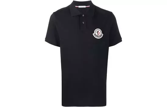 Moncler Рубашка-поло унисекс темно-синяя