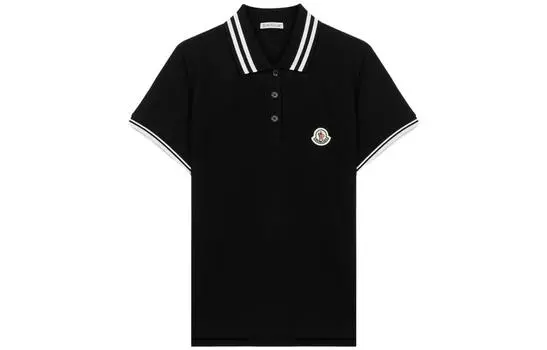 Moncler Рубашка поло женская черная