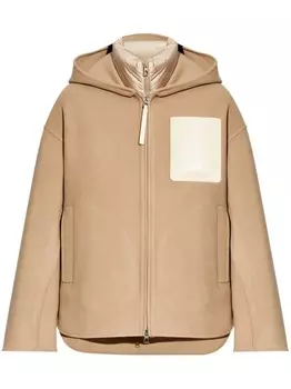 Moncler съемный жилет/куртка с логотипом, нейтральный цвет