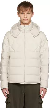 Moncler Серый пуховик Cecaud