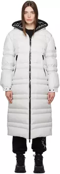 Moncler Серый пуховик Tumen