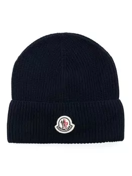 Moncler шапка бини, синий