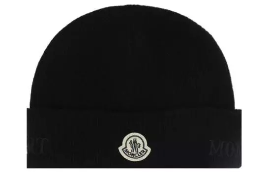 Moncler Шапка мужская черная