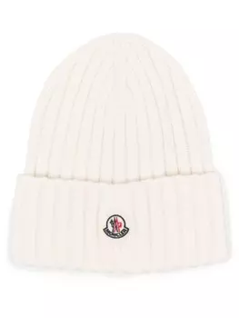 Moncler шерстяная шапочка, белый