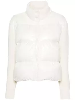 Moncler шерстяной дутый кардиган, белый