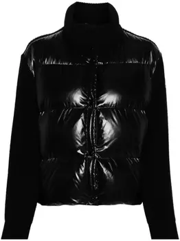 Moncler шерстяной дутый кардиган, черный