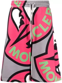 Moncler шорты с логотипом, серый