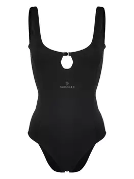 Moncler слитный купальник с вырезами, черный
