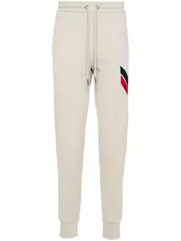 Moncler спортивные брюки с логотипом, нейтральный цвет