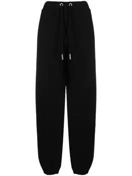 Moncler спортивные брюки с нашивкой-логотипом, черный