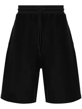Moncler спортивные шорты с тисненым логотипом, черный