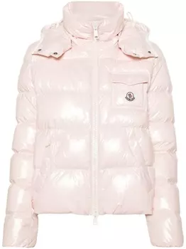Moncler стеганая куртка Andro с капюшоном, розовый