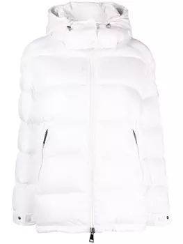 Moncler стеганая куртка Maire с капюшоном, белый