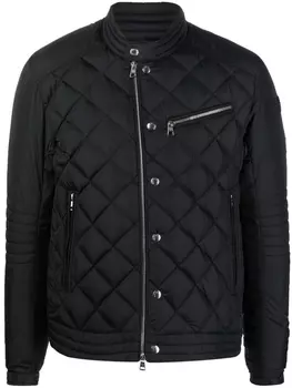 Moncler стеганая куртка на молнии, черный