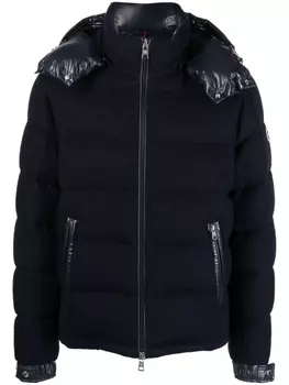 Moncler стеганая шерстяная куртка Winniped, синий