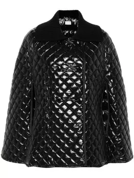 Moncler стеганый кейп, черный