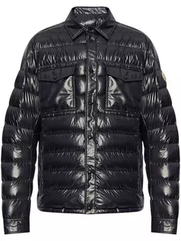 Moncler стеганый пуховик, черный