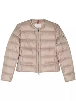 Moncler стеганый пуховик Laurine, нейтральный цвет