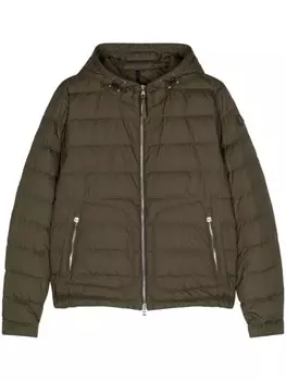 Moncler стеганый пуховик Sestriere, зеленый