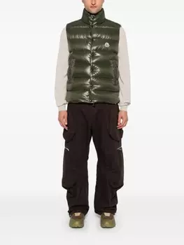 Moncler стеганый жилет Tibb, зеленый