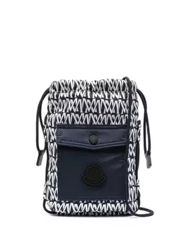 Moncler сумка через плечо Makaio с монограммой, синий