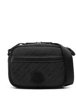 Moncler сумка-мессенджер Tech с жаккардовым логотипом, черный