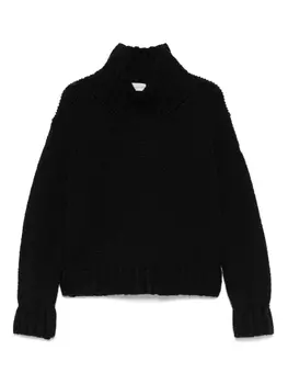 Moncler свитер крупной вязки, черный