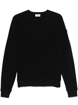 Moncler свитер с нашивкой-логотипом, синий