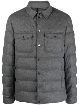 Moncler Todorka quilted shirt jacket, серый