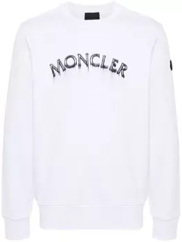 Moncler толстовка с логотипом, белый