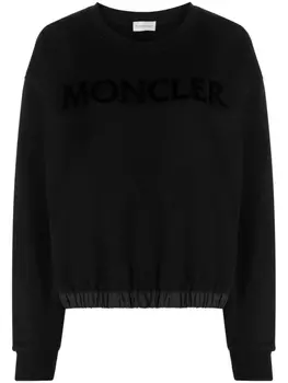 Moncler толстовка с логотипом, черный