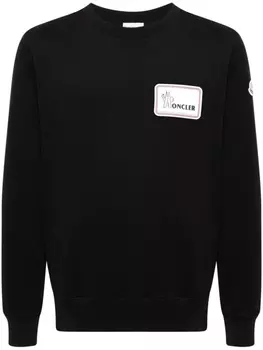 Moncler толстовка с логотипом, черный