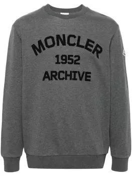 Moncler толстовка с логотипом, серый
