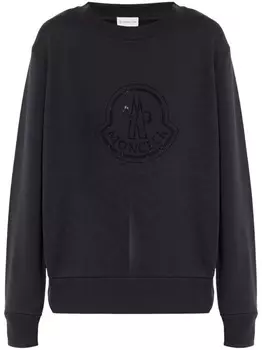 Moncler толстовка, украшенная кристаллами, черный