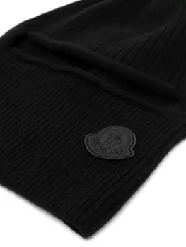 Moncler трикотажная балаклава, черный