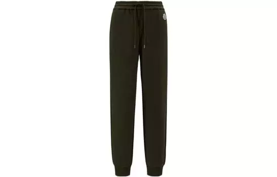 Moncler Трикотажные спортивные брюки женские зеленые