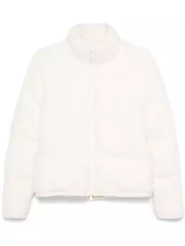 Moncler трикотажный пуховик, серый