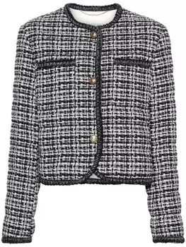 Moncler твидовый пуховик Eliadi, синий