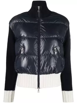 Moncler укороченный пуховик, синий