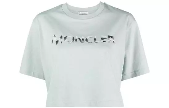 Moncler Укороченный топ женский зеленый