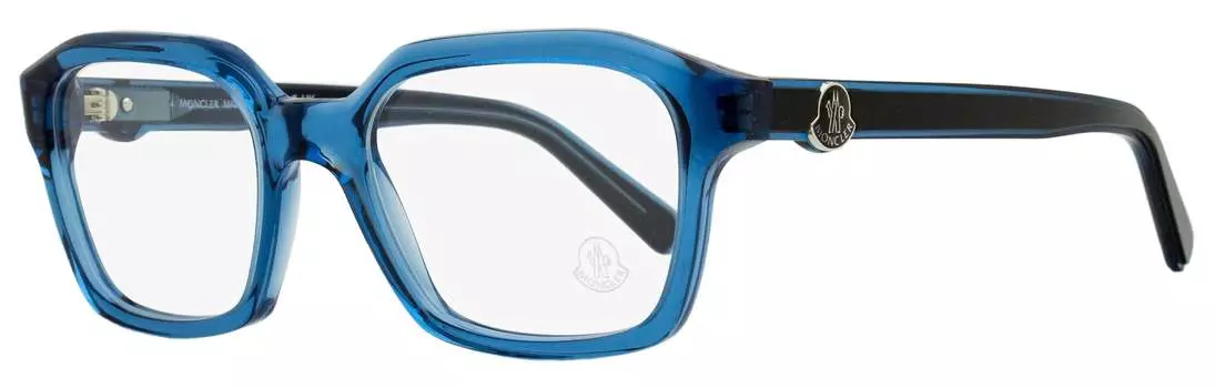 Moncler Unisex Прямоугольные очки ML5181 090 Синие/Черные 52 мм