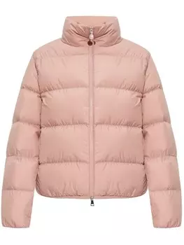 Moncler утепленная куртка-пуховик, розовый