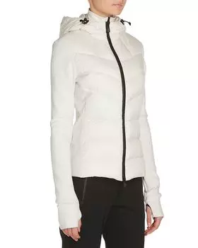 Moncler Утепленная пуховая куртка с флисом Moncler, коричневый/бежевый