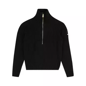 Moncler Вязаная куртка-свитер на молнии, цвет Черный