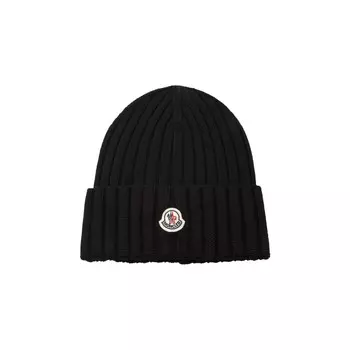 Moncler Вязаная шапка Черная